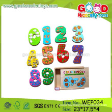 2015 preschool smart game wooden kids number puzzle toys